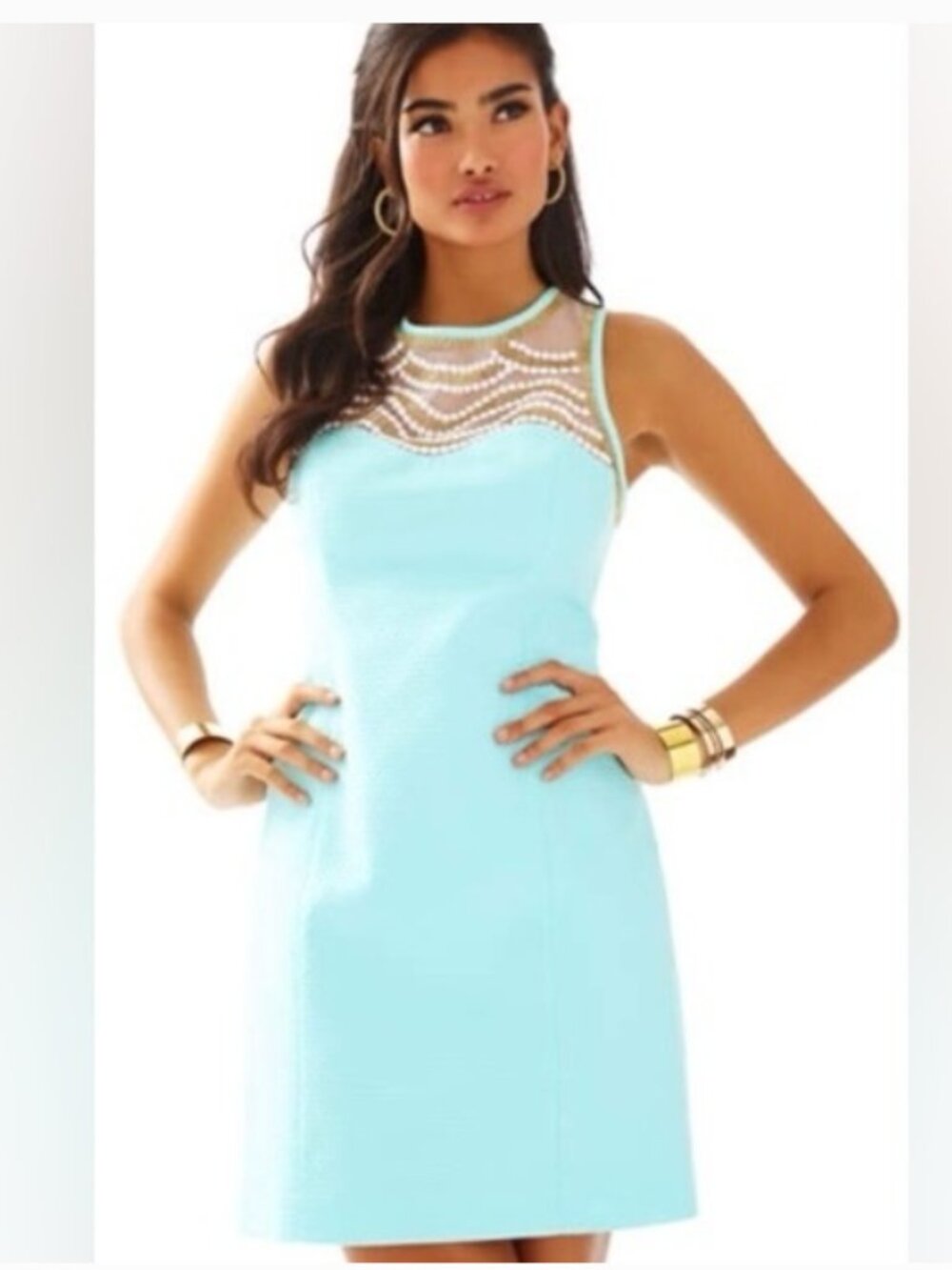 Lilly Pulitzer Tia Shift in Pool Blue